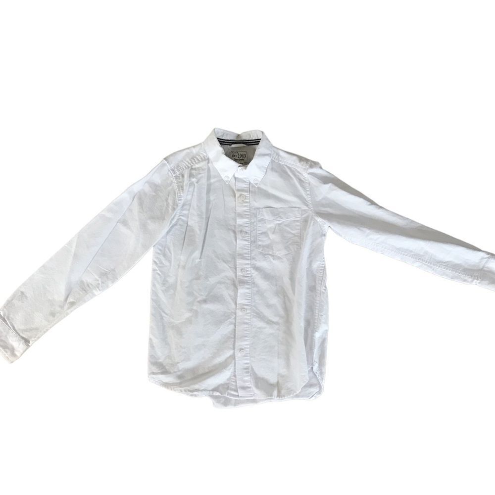 WHITE BOYS PLACE DRESS SHIRT SIZE XL (14)!